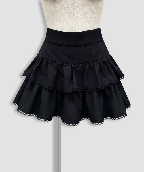 セール】フリルティアードスカパン（スカート）｜Honey Cinnamon