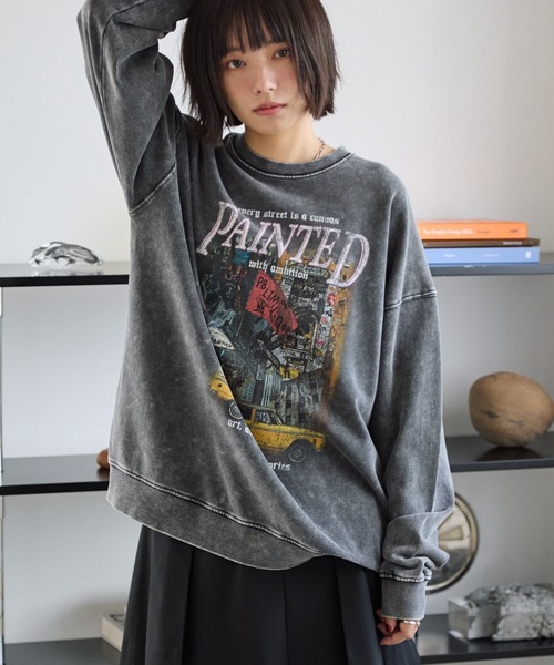 PBLIM（ページボーイリム）の「《UNISEX》NYシティースウェット（スウェット・レディース・ブラウン/チャコールグレー/ネイビー・MEDIUM/LARGE）」の17枚目の写真