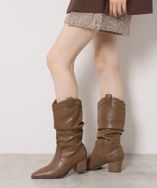 エスペランサ（ESPERANZA）/シャーリングウエスタンブーツ セール】シャーリングウエスタンブーツ（ブーツ）｜ESPERANZA