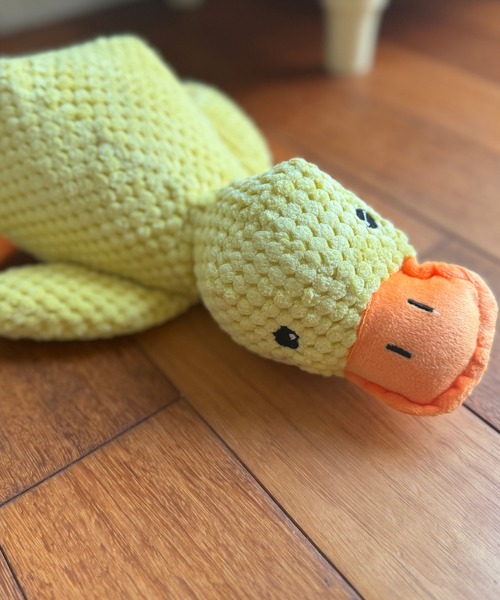 NOLITA LABORATORY（ノリータラボラトリー）の「【 NOLITA / ノリータ 】犬用おもちゃ 音が鳴るアヒルのぬいぐるみ かわいい 丈夫 洗える 犬用のぬいぐるみ 28センチタイプ（ペット用おもちゃ・レディース・イエロー・FREE）」の9枚目の写真