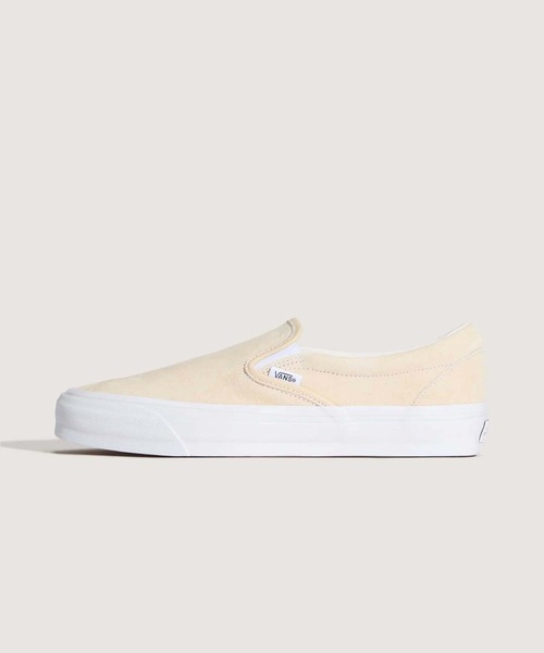 VANS(バンズ)の「VANS PREMIUM スリッポン ピッグスエード(スリッポン・メンズ・クリーム・9.5/5.5/4.5/5/6/6.5/7/7.5/8/8.5/9/10/10.5/11/12)」の1枚目の写真
