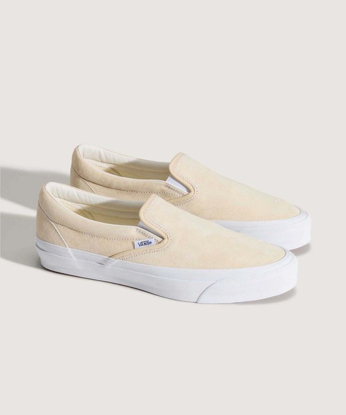 VANS(バンズ)の「VANS PREMIUM スリッポン ピッグスエード(スリッポン・メンズ・クリーム・9.5/5.5/4.5/5/6/6.5/7/7.5/8/8.5/9/10/10.5/11/12)」の2枚目の写真
