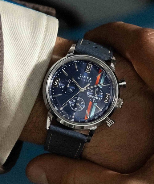 TIMEX(タイメックス)の「TIMEX/タイメックス マーリン 腕時計 TX-TW2W99000 ユニセックス(アナログ腕時計・レディース・ネイビー・FREE)」の1枚目の写真