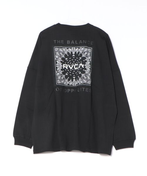 RVCA（ルーカ）の「RVCA/ルーカ BANDANA BALANCE LT ロンT BF042-P50（Tシャツ/カットソー・メンズ・ブラック/ホワイト/カーキブラウン・S/M/L）」の16枚目の写真