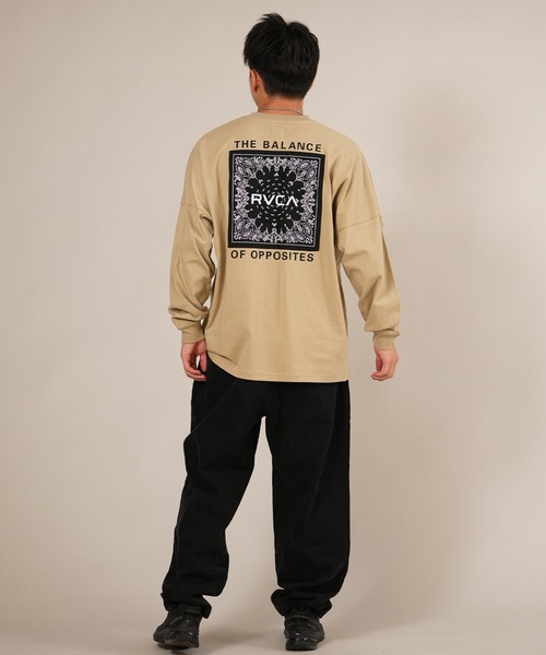 RVCA（ルーカ）の「RVCA/ルーカ BANDANA BALANCE LT ロンT BF042-P50（Tシャツ/カットソー・メンズ・ブラック/ホワイト/カーキブラウン・S/M/L）」の14枚目の写真