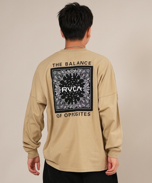 RVCA（ルーカ）の「RVCA/ルーカ BANDANA BALANCE LT ロンT BF042-P50（Tシャツ/カットソー・メンズ・ブラック/ホワイト/カーキブラウン・S/M/L）」の12枚目の写真