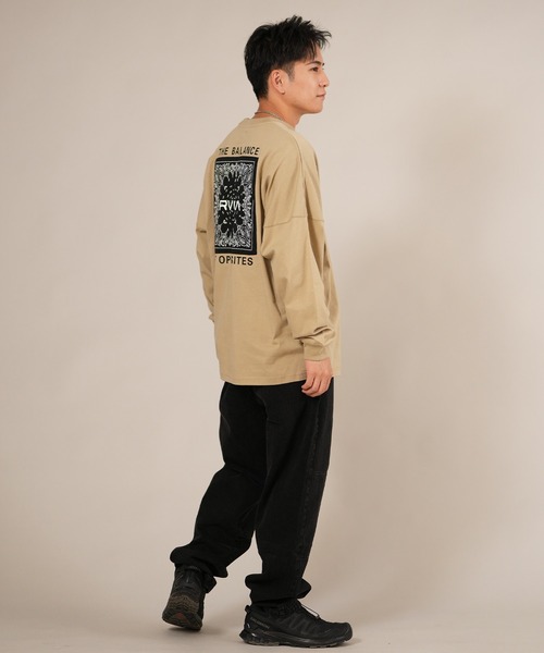 RVCA（ルーカ）の「RVCA/ルーカ BANDANA BALANCE LT ロンT BF042-P50（Tシャツ/カットソー・メンズ・ブラック/ホワイト/カーキブラウン・S/M/L）」の15枚目の写真
