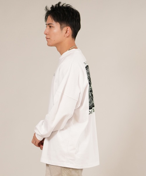 RVCA（ルーカ）の「RVCA/ルーカ BANDANA BALANCE LT ロンT BF042-P50（Tシャツ/カットソー・メンズ・ブラック/ホワイト/カーキブラウン・S/M/L）」の5枚目の写真