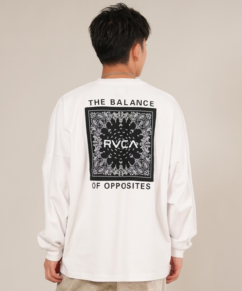 RVCA（ルーカ）の「RVCA/ルーカ BANDANA BALANCE LT ロンT BF042-P50（Tシャツ/カットソー・メンズ・ブラック/ホワイト/カーキブラウン・S/M/L）」の6枚目の写真