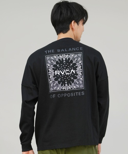 RVCA（ルーカ）の「RVCA/ルーカ BANDANA BALANCE LT ロンT BF042-P50（Tシャツ/カットソー・メンズ・ブラック/ホワイト/カーキブラウン・S/M/L）」の19枚目の写真