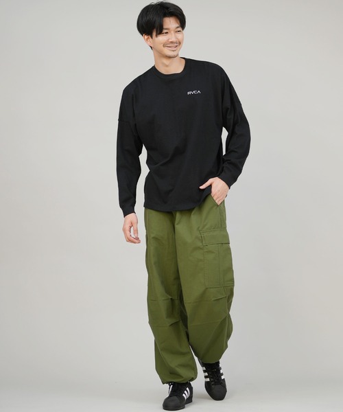 RVCA（ルーカ）の「RVCA/ルーカ BANDANA BALANCE LT ロンT BF042-P50（Tシャツ/カットソー・メンズ・ブラック/ホワイト/カーキブラウン・S/M/L）」の20枚目の写真