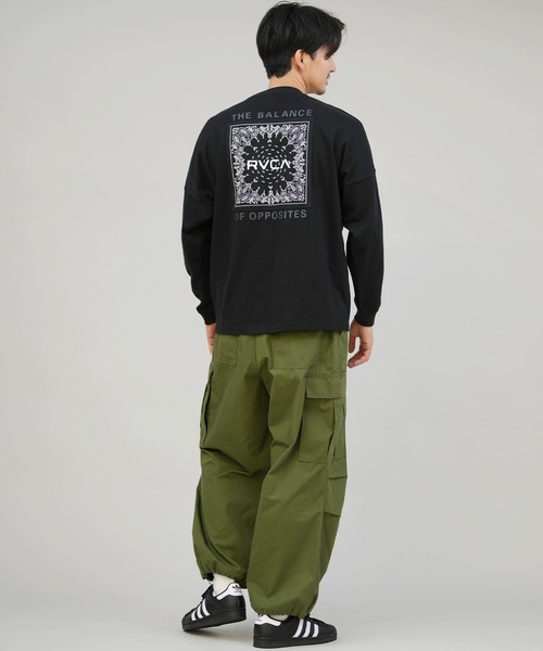 RVCA（ルーカ）の「RVCA/ルーカ BANDANA BALANCE LT ロンT BF042-P50（Tシャツ/カットソー・メンズ・ブラック/ホワイト/カーキブラウン・S/M/L）」の21枚目の写真