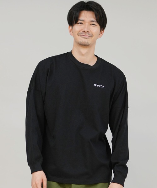 RVCA（ルーカ）の「RVCA/ルーカ BANDANA BALANCE LT ロンT BF042-P50（Tシャツ/カットソー・メンズ・ブラック/ホワイト/カーキブラウン・S/M/L）」の18枚目の写真