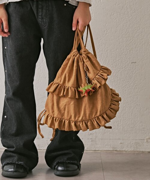 CIAOPANIC TYPY（チャオパニックティピー）の「【KIDS】マルチウェイフリルナップサック（バックパック/リュック・キッズ・ブラック/キャメル/イエロー・ONE SIZE）」の5枚目の写真