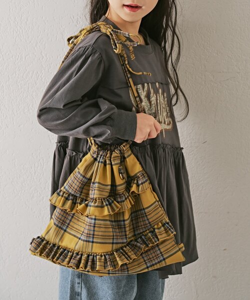 CIAOPANIC TYPY（チャオパニックティピー）の「【KIDS】マルチウェイフリルナップサック（バックパック/リュック・キッズ・ブラック/キャメル/イエロー・ONE SIZE）」の12枚目の写真