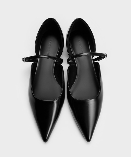 ポインテッドトゥ ドルセイメリージェーンフラット（パンプス