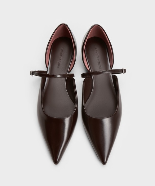 CHARLES & KEITH(チャールズ & キース)の「ポインテッドトゥ ドルセイメリージェーンフラット(パンプス・レディース・ブラック/バーガンディー/ライトアッシュグレー・22.5cm/23cm/23.5cm/24.5cm/25cm)」の15枚目の写真