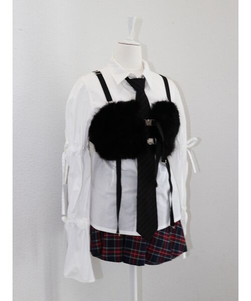 jouetie（ジュエティ）の「ファーハーネス（ベルト・レディース・アイボリー/ブラック・FREE）」の18枚目の写真