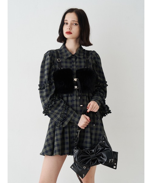 jouetie（ジュエティ）の「ファーハーネス（ベルト・レディース・アイボリー/ブラック・FREE）」の14枚目の写真