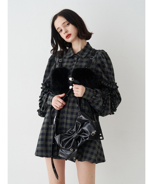 jouetie（ジュエティ）の「ファーハーネス（ベルト・レディース・アイボリー/ブラック・FREE）」の15枚目の写真