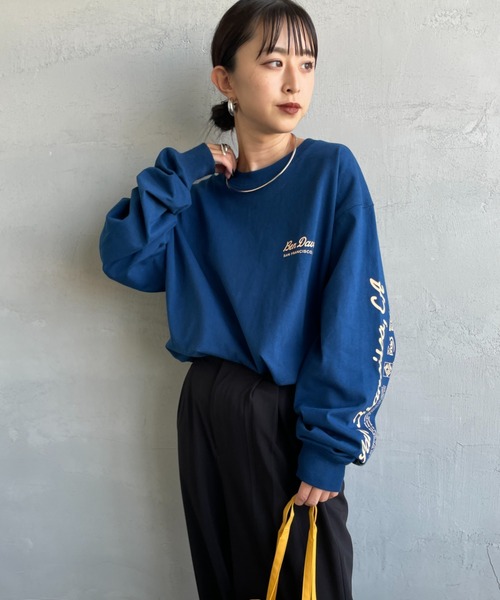 BEN DAVIS（ベンデイビス）の「【WEB限定】[BEN DAVIS/ベンデイビス] SPONSORED バックプリント ロングスリーブTシャツ（Tシャツ/カットソー・レディース・ブラック/ブルー/ホワイト・M/L/XL）」の14枚目の写真