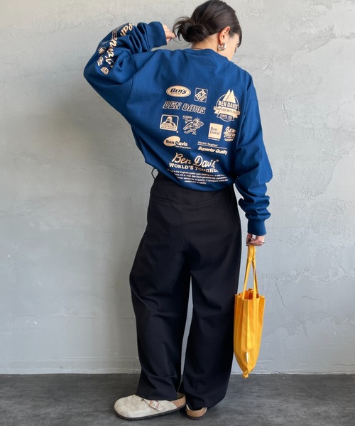 BEN DAVIS（ベンデイビス）の「【WEB限定】[BEN DAVIS/ベンデイビス] SPONSORED バックプリント ロングスリーブTシャツ（Tシャツ/カットソー・レディース・ブラック/ブルー/ホワイト・M/L/XL）」の17枚目の写真