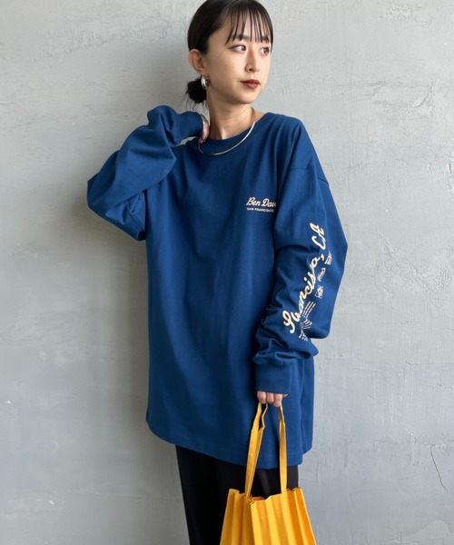 BEN DAVIS（ベンデイビス）の「【WEB限定】[BEN DAVIS/ベンデイビス] SPONSORED バックプリント ロングスリーブTシャツ（Tシャツ/カットソー・レディース・ブラック/ブルー/ホワイト・M/L/XL）」の18枚目の写真