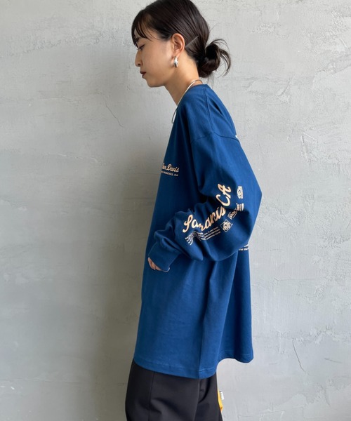 BEN DAVIS（ベンデイビス）の「【WEB限定】[BEN DAVIS/ベンデイビス] SPONSORED バックプリント ロングスリーブTシャツ（Tシャツ/カットソー・レディース・ブラック/ブルー/ホワイト・M/L/XL）」の19枚目の写真