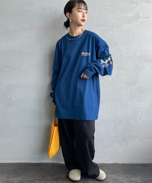 BEN DAVIS（ベンデイビス）の「【WEB限定】[BEN DAVIS/ベンデイビス] SPONSORED バックプリント ロングスリーブTシャツ（Tシャツ/カットソー・レディース・ブラック/ブルー/ホワイト・M/L/XL）」の21枚目の写真