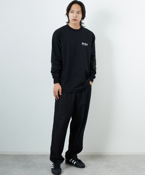 BEN DAVIS（ベンデイビス）の「【WEB限定】[BEN DAVIS/ベンデイビス] SPONSORED バックプリント ロングスリーブTシャツ（Tシャツ/カットソー・レディース・ブラック/ブルー/ホワイト・M/L/XL）」の9枚目の写真
