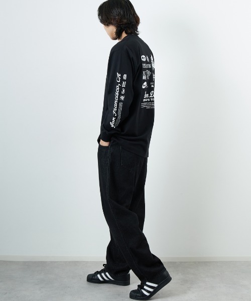 BEN DAVIS（ベンデイビス）の「【WEB限定】[BEN DAVIS/ベンデイビス] SPONSORED バックプリント ロングスリーブTシャツ（Tシャツ/カットソー・レディース・ブラック/ブルー/ホワイト・M/L/XL）」の10枚目の写真