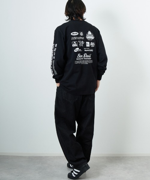 BEN DAVIS（ベンデイビス）の「【WEB限定】[BEN DAVIS/ベンデイビス] SPONSORED バックプリント ロングスリーブTシャツ（Tシャツ/カットソー・レディース・ブラック/ブルー/ホワイト・M/L/XL）」の11枚目の写真