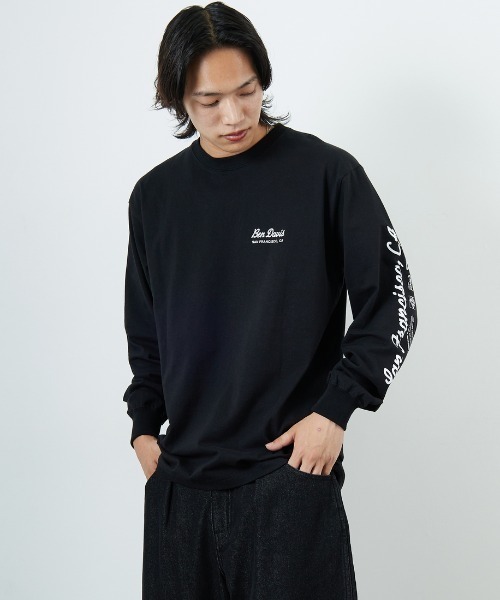 BEN DAVIS（ベンデイビス）の「【WEB限定】[BEN DAVIS/ベンデイビス] SPONSORED バックプリント ロングスリーブTシャツ（Tシャツ/カットソー・レディース・ブラック/ブルー/ホワイト・M/L/XL）」の6枚目の写真