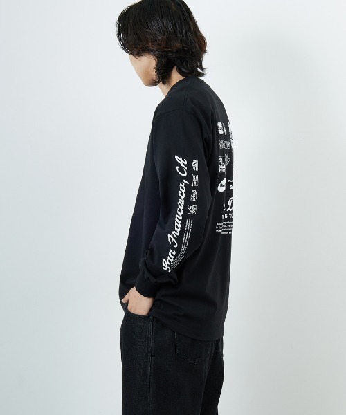 BEN DAVIS（ベンデイビス）の「【WEB限定】[BEN DAVIS/ベンデイビス] SPONSORED バックプリント ロングスリーブTシャツ（Tシャツ/カットソー・レディース・ブラック/ブルー/ホワイト・M/L/XL）」の7枚目の写真