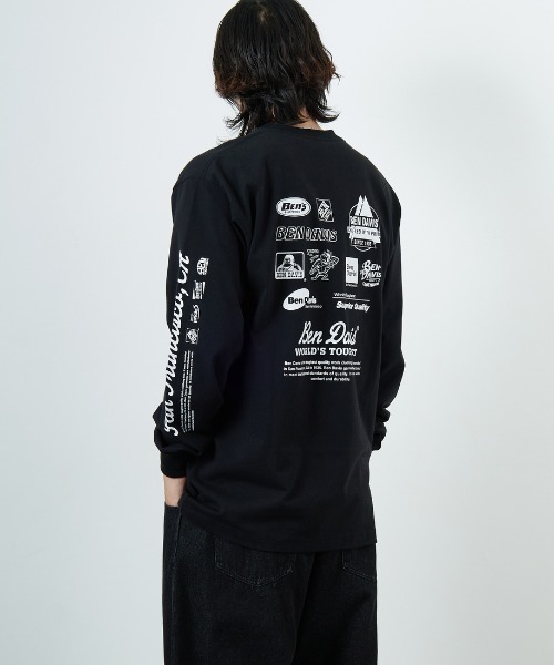 BEN DAVIS（ベンデイビス）の「【WEB限定】[BEN DAVIS/ベンデイビス] SPONSORED バックプリント ロングスリーブTシャツ（Tシャツ/カットソー・レディース・ブラック/ブルー/ホワイト・M/L/XL）」の8枚目の写真