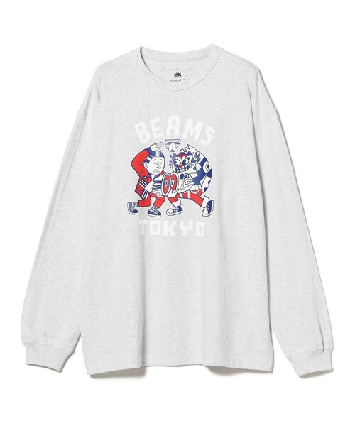 BEAMS T(ビームスティー)の「ESOW × Ferris Plock / Long Sleeve T-shirt(Tシャツ/カットソー・メンズ・ライトグレー・X-LARGE/SMALL/MEDIUM/LARGE)」の2枚目の写真