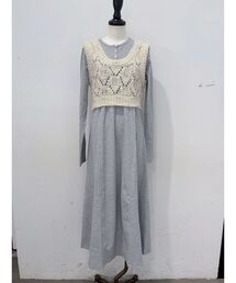 Ungrid | 【La】ニットレイヤードワンピース(ワンピース)