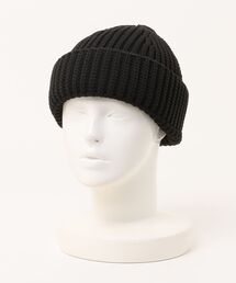 Basiquenti（ベーシックエンティ）の「軽量 ヘビーリブニット ワイドロールキャップ ニット帽（ニットキャップ/ビーニー・メンズ）」