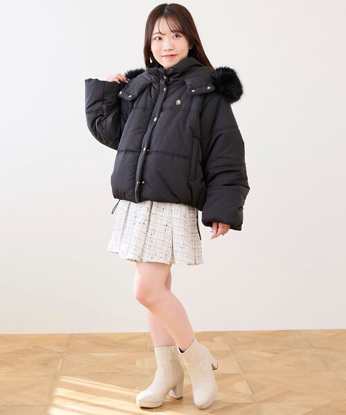セール】2way中綿フードブルゾン（ダウンジャケット/コート