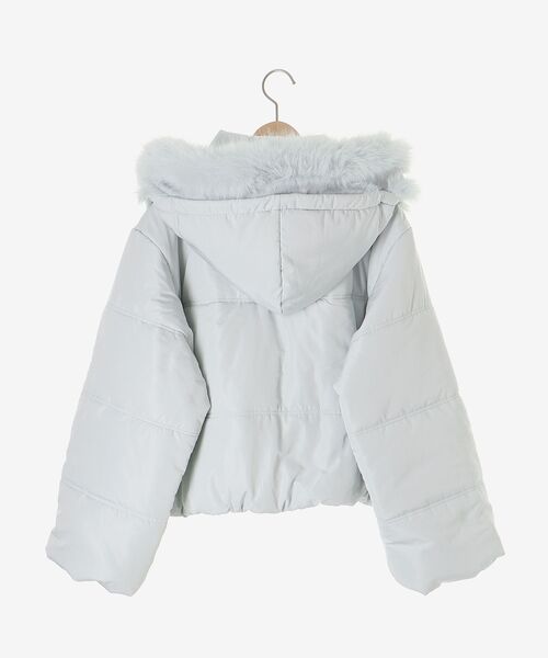 MAJESTIC LEGON（マジェスティックレゴン）の「2way中綿フードブルゾン（ダウンジャケット/コート・レディース・ブラック/ピンク/ブルー/アイボリー/ホワイト系その他2・SMALL/MEDIUM/X-SMALL）」の6枚目の写真