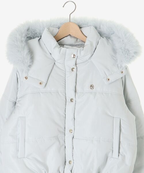 MAJESTIC LEGON（マジェスティックレゴン）の「2way中綿フードブルゾン（ダウンジャケット/コート・レディース・ブラック/ピンク/ブルー/アイボリー/ホワイト系その他2・SMALL/MEDIUM/X-SMALL）」の7枚目の写真