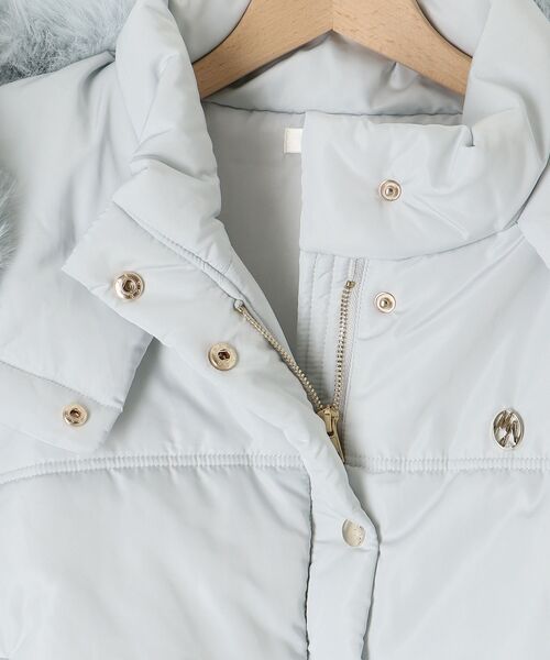 MAJESTIC LEGON（マジェスティックレゴン）の「2way中綿フードブルゾン（ダウンジャケット/コート・レディース・ブラック/ピンク/ブルー/アイボリー/ホワイト系その他2・SMALL/MEDIUM/X-SMALL）」の10枚目の写真