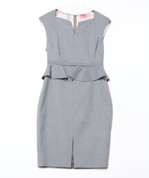 テッドベイカー　TED BAKER 水色 フリル フレンチスリーブ　ワンピース テッドベイカー TED BAKER 水色 フリル フレンチスリーブ