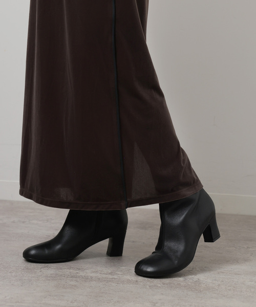 JOURNAL STANDARD relume（ジャーナルスタンダード　レリューム）の「RELUME ヒールショートブーツ（ブーツ・レディース・ブラウン系その他/ブラック・23cm/23.5cm/24cm/24.5cm/25cm）」の3枚目の写真