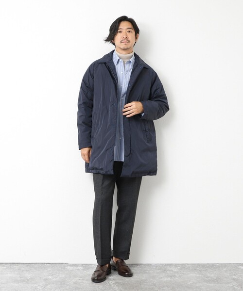 TAION（タイオン）の「【TAION/タイオン】別注ダウンステンカラーコート 25AW（ダウンジャケット/コート・メンズ・ダークネイビー/ブラック/ベージュ/チャコールグレー・XL/L/M/S）」の14枚目の写真