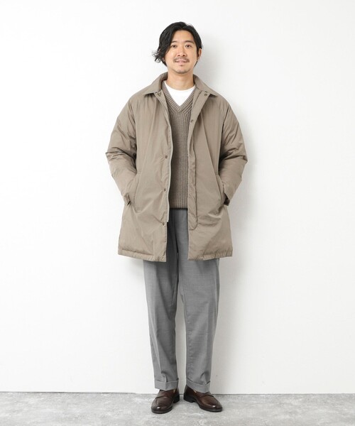 TAION（タイオン）の「【TAION/タイオン】別注ダウンステンカラーコート 25AW（ダウンジャケット/コート・メンズ・ダークネイビー/ブラック/ベージュ/チャコールグレー・XL/L/M/S）」の18枚目の写真