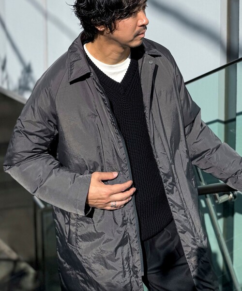 セール】【TAION/タイオン】別注ダウンステンカラーコート 25AW