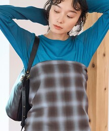 【再入荷/新色登場/WEB限定カラー/10色展開】コットンナイロンシアークルーロンT(インフルエンサー紹介アイテム)