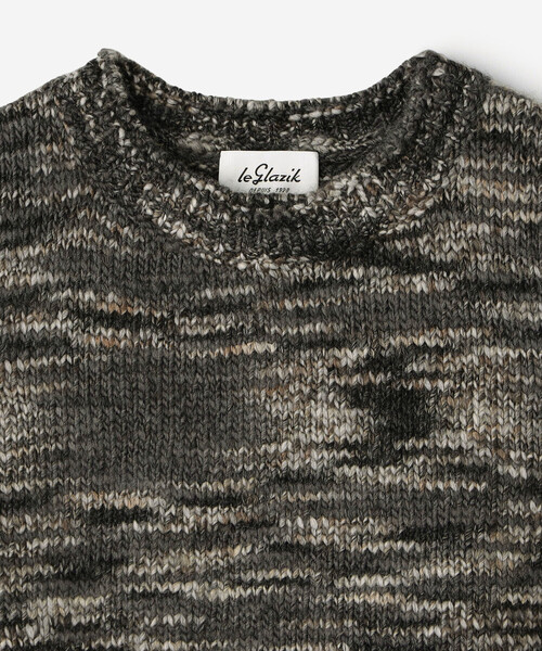 LE GLAZIK（ルグラジック）の「LE GLAZIK | ミックスカラーヤーン ニットベスト WOMEN（ベスト・レディース・ホワイト系その他/ブルー系その他/ブラック系その他・36）」の4枚目の写真