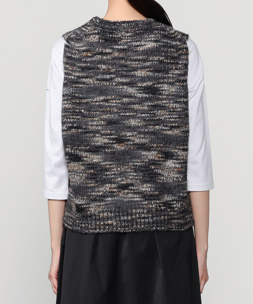 LE GLAZIK | ミックスカラーヤーン ニットベスト WOMEN（ベスト）｜LE